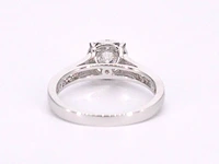 Witgouden entourage ring met briljant geslepen diamanten 1.00 carat - afbeelding 9 van  11