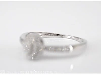 Witgouden entourage ring met diamanten - afbeelding 5 van  6
