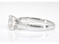 Witgouden entourage ring met diamanten - afbeelding 5 van  5