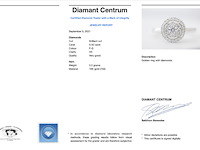 Witgouden entourage ring vol gezet met diamanten - afbeelding 3 van  10