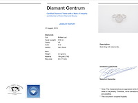 Witgouden entourage slagring met diamanten - afbeelding 3 van  8