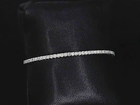 Witgouden flexibele armband met diamant 2.50 carat - afbeelding 1 van  8