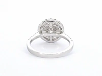 Witgouden halo ring met een briljant geslepen diamanten van 2.08 carat - afbeelding 8 van  9