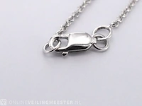 Witgouden halsketting met een briljant geslepen diamant van 2.00 carat - afbeelding 7 van  9