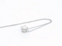 Witgouden halsketting met een briljant geslepen diamant van 2.00 carat - afbeelding 8 van  9