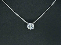 Witgouden halsketting met een briljant van 2.00 carat - afbeelding 3 van  9