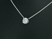 Witgouden halsketting met een briljant van 2.00 carat - afbeelding 4 van  9