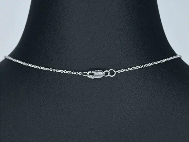 Witgouden halsketting met een briljant van 2.00 carat - afbeelding 6 van  9