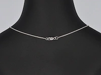 Witgouden halsketting met een diamant van 0.70 carat - afbeelding 3 van  6