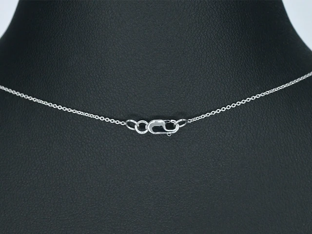 Witgouden halsketting met een diamant van 0.70 carat - afbeelding 5 van  6