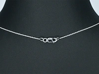 Witgouden halsketting met een diamant van 0.70 carat - afbeelding 5 van  6