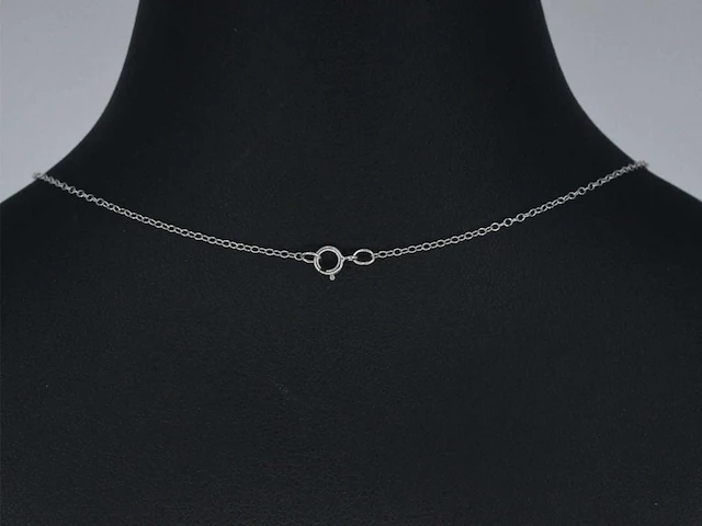 Witgouden hanger hart diamant roze wit - afbeelding 6 van  8