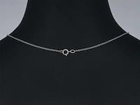 Witgouden hanger hart diamant roze wit - afbeelding 6 van  8