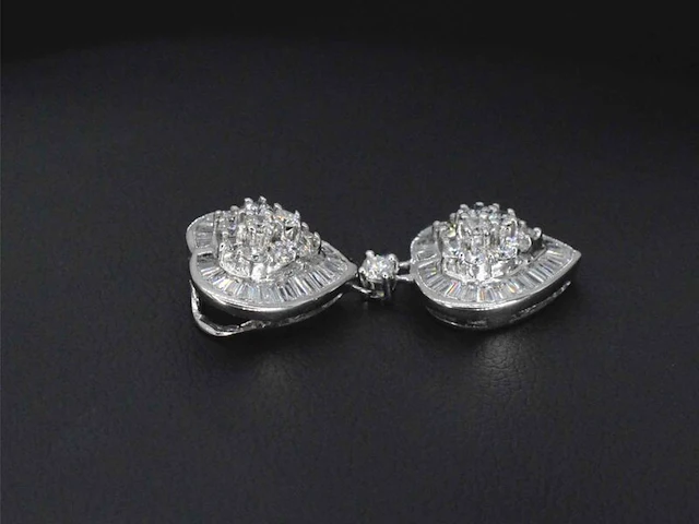 Witgouden hanger met 1.60 carat diamanten, excl. ketting - afbeelding 5 van  7