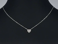 Witgouden hanger met diamant - afbeelding 2 van  9