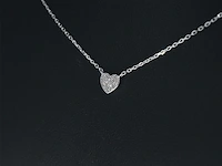 Witgouden hanger met diamant - afbeelding 3 van  9