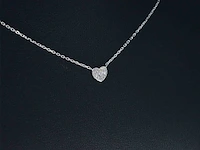 Witgouden hanger met diamant - afbeelding 4 van  9