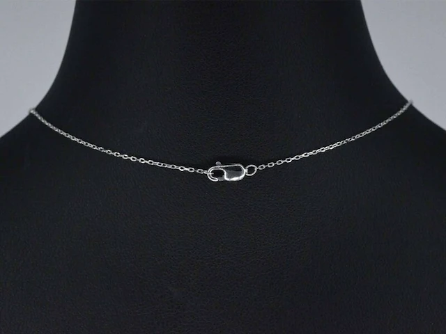 Witgouden hanger met diamant - afbeelding 5 van  9