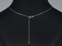 Witgouden hanger met diamant - afbeelding 6 van  9