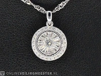 Witgouden hanger met diamanten 0.75 carat - afbeelding 1 van  7