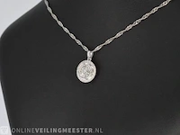 Witgouden hanger met diamanten 0.75 carat - afbeelding 3 van  7