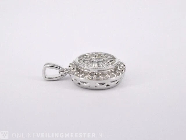 Witgouden hanger met diamanten 0.75 carat - afbeelding 5 van  7