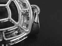 Witgouden hanger met diamanten en een zwarte diamant van 4.80 carat, excl. ketting - afbeelding 7 van  9