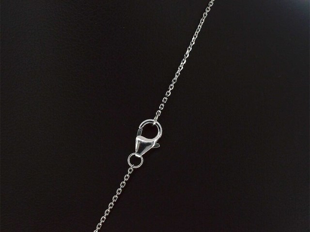 Witgouden hanger met diamanten en saffieren, excl. ketting - afbeelding 6 van  10