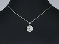 Witgouden hanger met diamanten, excl. ketting - afbeelding 2 van  9