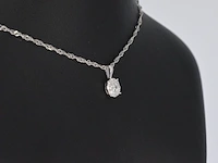 Witgouden hanger met diamanten, excl. ketting - afbeelding 4 van  8