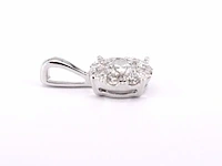 Witgouden hanger met diamanten, excl. ketting - afbeelding 5 van  8