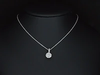 Witgouden hanger met diamanten, excl. ketting - afbeelding 2 van  7