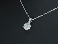 Witgouden hanger met diamanten, excl. ketting - afbeelding 3 van  7