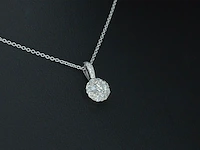 Witgouden hanger met diamanten, excl. ketting - afbeelding 4 van  7