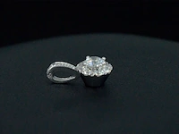 Witgouden hanger met diamanten, excl. ketting - afbeelding 5 van  7