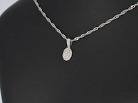 Witgouden hanger met diamanten, excl. ketting - afbeelding 3 van  8