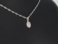 Witgouden hanger met diamanten, excl. ketting - afbeelding 4 van  8