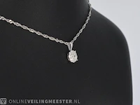 Witgouden hanger met diamanten - afbeelding 4 van  7