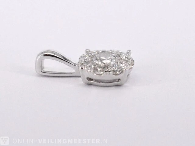 Witgouden hanger met diamanten - afbeelding 5 van  7