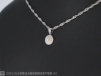 Witgouden hanger met diamanten - afbeelding 3 van  7