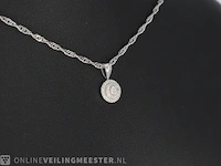 Witgouden hanger met diamanten - afbeelding 4 van  7