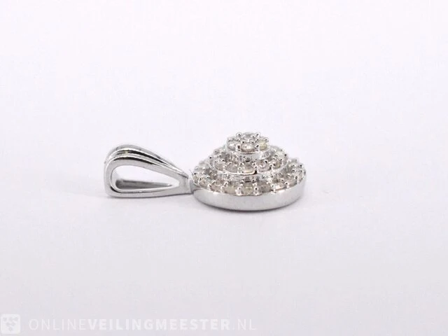 Witgouden hanger met diamanten - afbeelding 5 van  7