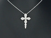 Witgouden hanger met diamanten - afbeelding 2 van  6