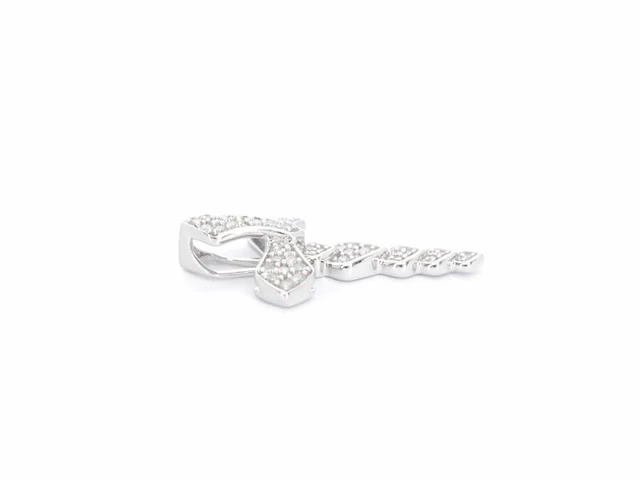 Witgouden hanger met diamanten - afbeelding 5 van  6