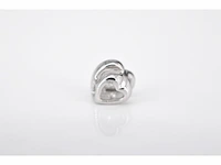 Witgouden hanger met een briljant geslepen diamant in hartvorm, excl. ketting - afbeelding 5 van  5