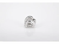 Witgouden hanger met een briljant geslepen diamant in hartvorm - afbeelding 5 van  6