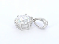 Witgouden hanger met een diamant van 2.00 carat excl. ketting - afbeelding 5 van  10