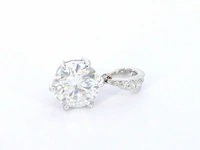 Witgouden hanger met een diamant van 2.00 carat excl. ketting - afbeelding 6 van  10
