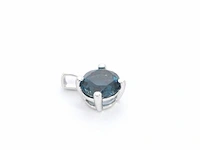 Witgouden hanger met topaas, excl. ketting - afbeelding 9 van  11