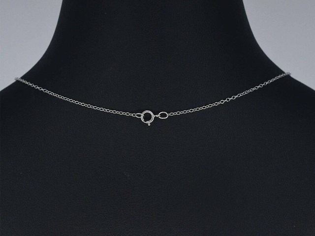 Witgouden hartvormige hanger met natuurlijke roze en witte diamant - afbeelding 5 van  9